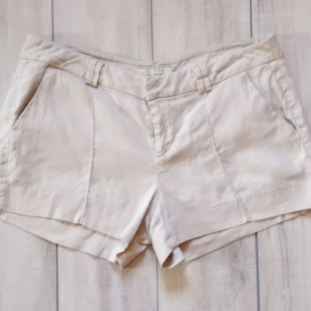 Guess Cream Colored Shorts